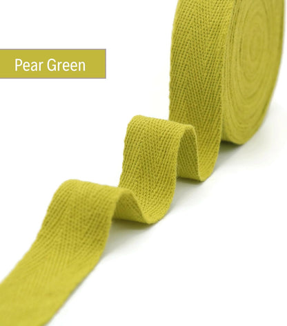 1" & 1.18" & 1.5'' & 2" Cotton Twill Tape - 10 Yards - 50+ Colors -%100 Natural Cotton 1 Inch 1.5 Inch 2 Inch Herringbone Bias Binding Cotton Tape Trim for Sewing Wrapping Craft DIY 10292(PearGreen)…