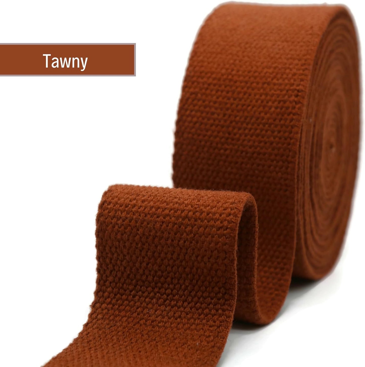 Cotton Webbing 2" & 1.5'' & 1" - 5 Yards - 50+ Colors -%100 Natural Cotton - Turkish Woven - Heavy Duty1 Inch 1.5 Inch 2 Inch Canvas Webbing for Sewing Straps Bags Climbing Indoors Craft DIY 11475…