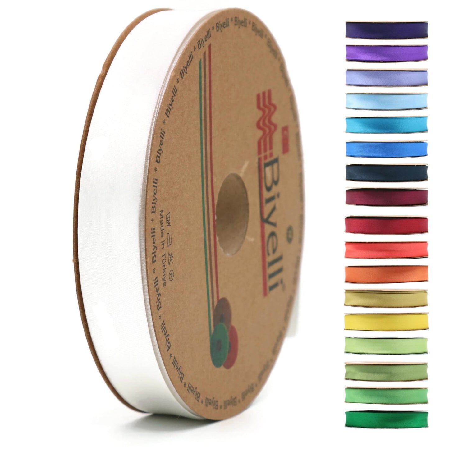 Fold Satin Bias Tape - 99+ Colors - 3/4 Inches Wide - 27 Yards - Fold Satin Binding Bias Ribbon Fabric Piping Bias Binding Tape for Sewing Clothing DIY (10. Mint Blue) BYS10