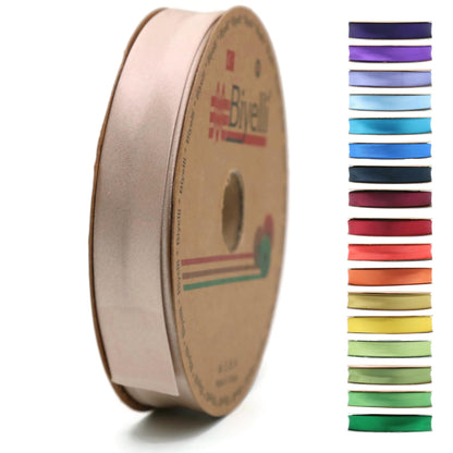 Fold Satin Bias Tape - 99+ Colors - 3/4 Inches Wide - 27 Yards - Fold Satin Binding Bias Ribbon Fabric Piping Bias Binding Tape for Sewing Clothing DIY (63. Squash) BYS62