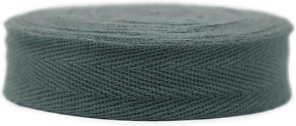1" & 1.18" & 1.5'' & 2" Cotton Twill Tape - 10 Yards - 50+ Colors -%100 Natural Cotton 1 Inch 1.5 Inch 2 Inch Herringbone Bias Binding Cotton Tape Trim for Sewing Wrapping Craft DIY 10542 (Oslo Gray)…