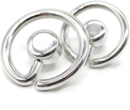 Silver Metal Shank Buttons - 12 Pcs - 2 Size Options - Luxury Flat Round Wave Metal Shank Buttons for Men Women Blazer Coat Uniform Shirt Suit and Jacket Sewing Craft DIY N8902