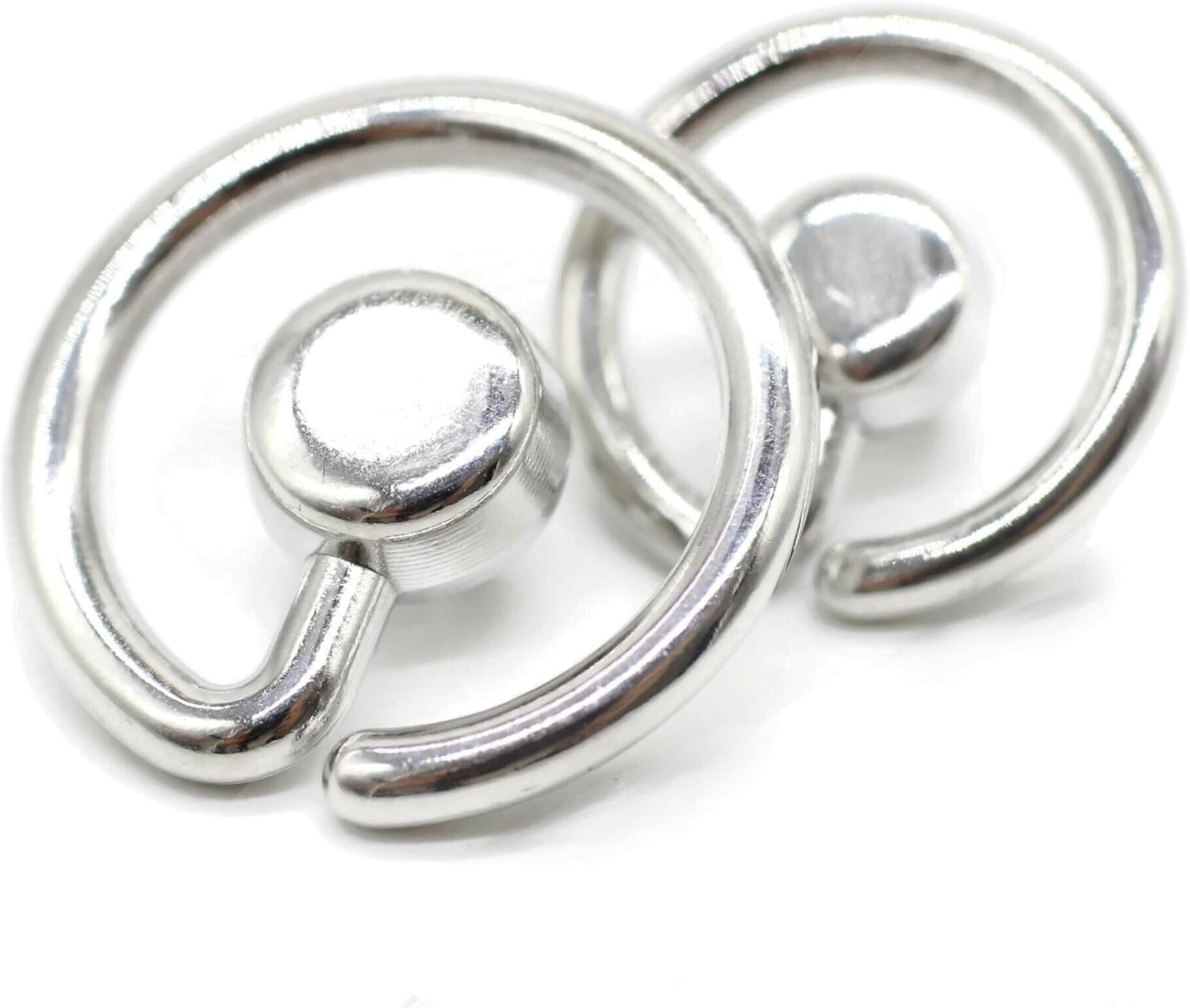 Flat Silver Metal Shank Buttons - 12 Pcs - 2 Size Options - Luxury Flat Round Wave Metal Shank Buttons for Men Women Blazer Coat Uniform Shirt Suit and Jacket Sewing Craft DIY N8901