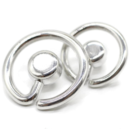 Silver Metal Shank Buttons - 12 Pcs - 2 Size Options - Luxury Flat Round Wave Metal Shank Buttons for Men Women Blazer Coat Uniform Shirt Suit and Jacket Sewing Craft DIY N8902