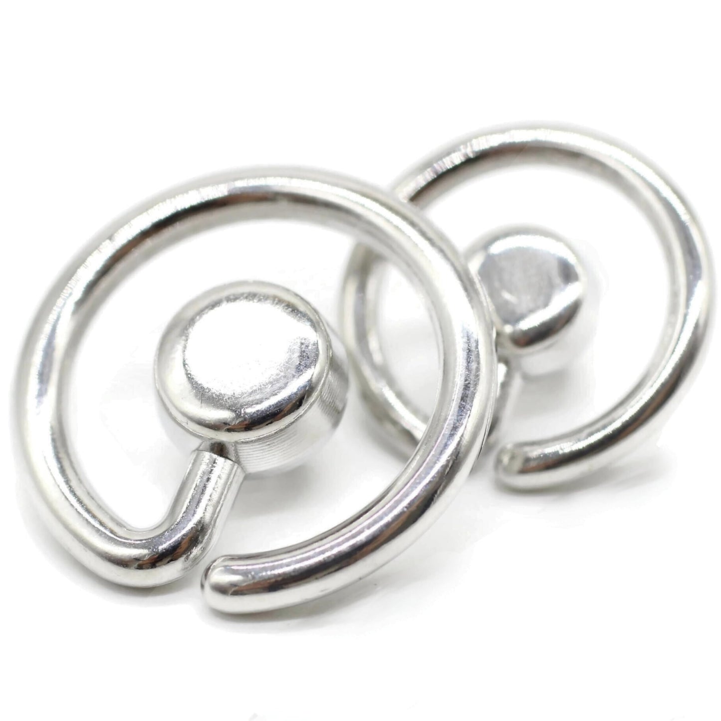 Flat Silver Metal Shank Buttons - 12 Pcs - 2 Size Options - Luxury Flat Round Wave Metal Shank Buttons for Men Women Blazer Coat Uniform Shirt Suit and Jacket Sewing Craft DIY N8901