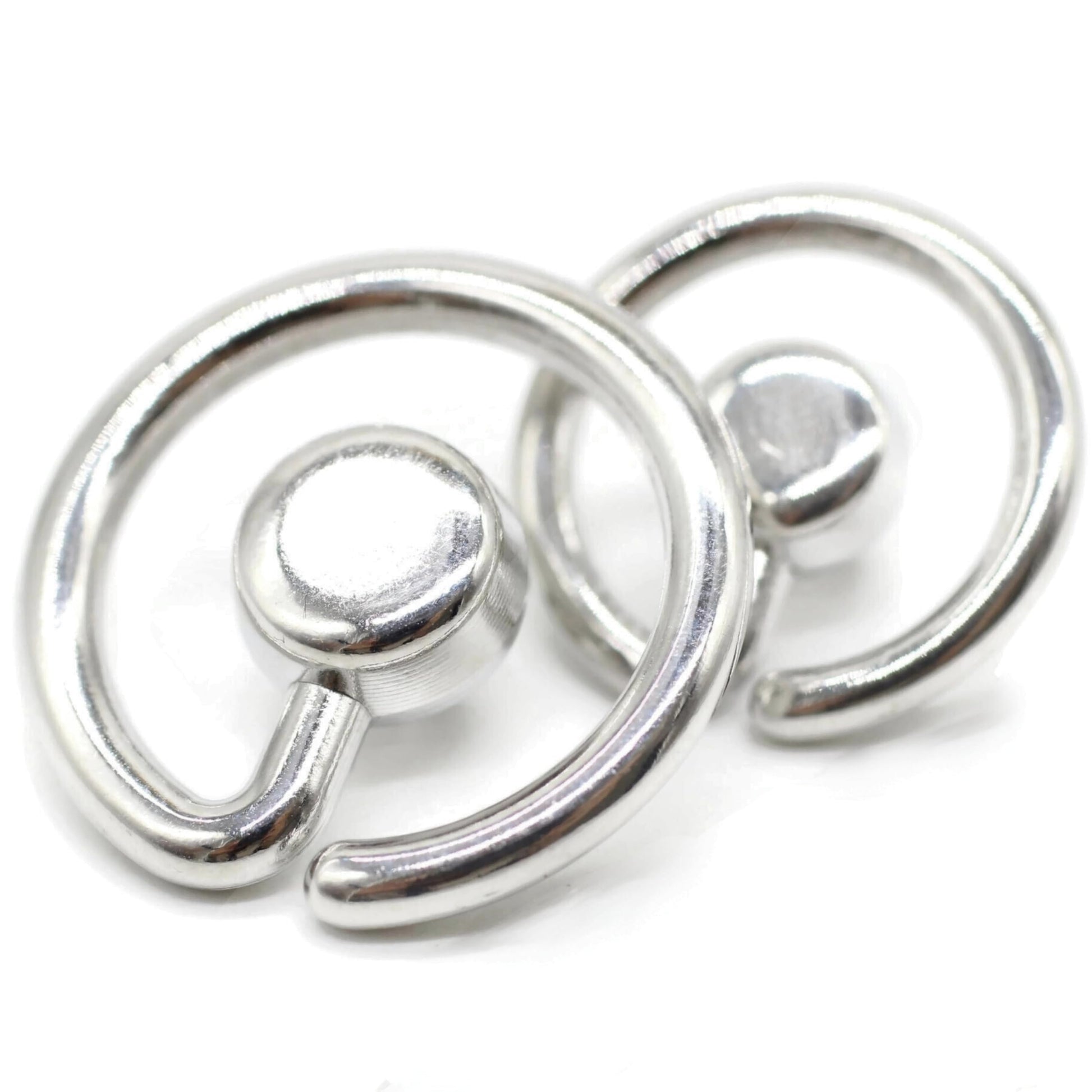 Flat Silver Metal Shank Buttons - 12 Pcs - 2 Size Options - Luxury Flat Round Wave Metal Shank Buttons for Men Women Blazer Coat Uniform Shirt Suit and Jacket Sewing Craft DIY N8901