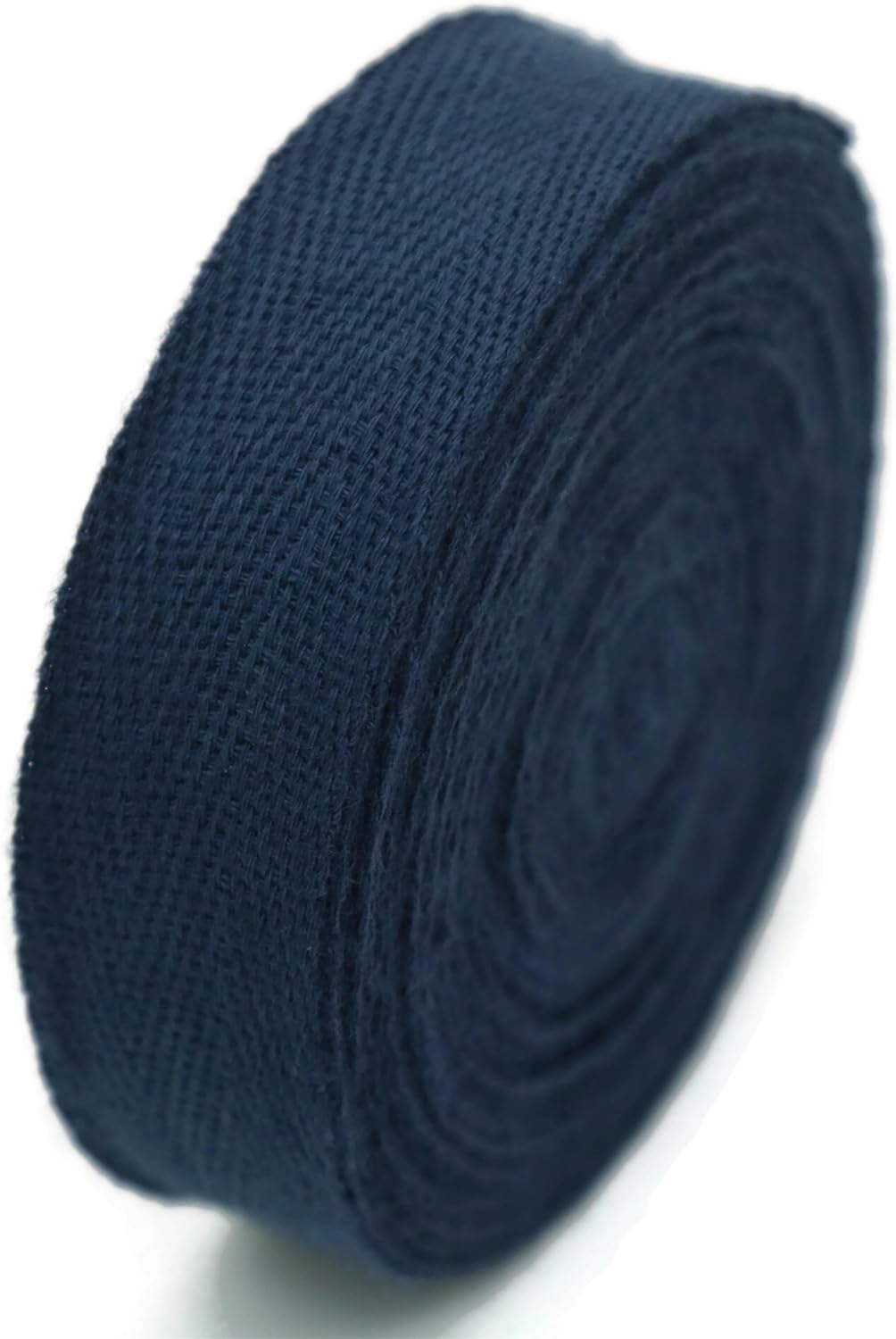 1" & 1.18" & 1.5'' & 2" Cotton Twill Tape - 10 Yards - 50+ Colors -%100 Natural Cotton 1 Inch 1.5 Inch 2 Inch Herringbone Bias Binding Cotton Tape Trim for Sewing Wrapping Craft DIY 10432 (Dark Blue)…