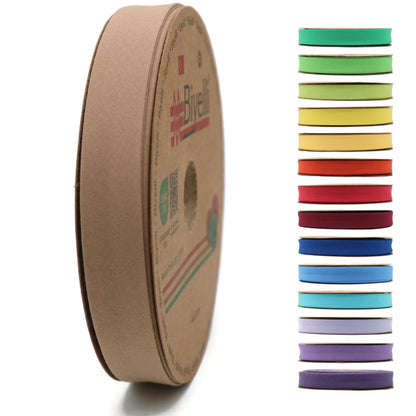 Cotton Fold Bias Tape - 3/4 Inches (20mm) Wide - 27 Yards - 65+ Colors - Single Fold Cotton Fold Bias Binding Tape for Sewing Clothing DIY (05. Brick Red) D05