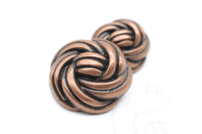 Floral Gold Metal Shank Buttons - 12 Pcs - 3 Size Options - Luxury Floral Round Wave Metal Shank Buttons for Men Women Blazer Coat Uniform Shirt Suit and Jacket Sewing Craft DIY FLR9331…