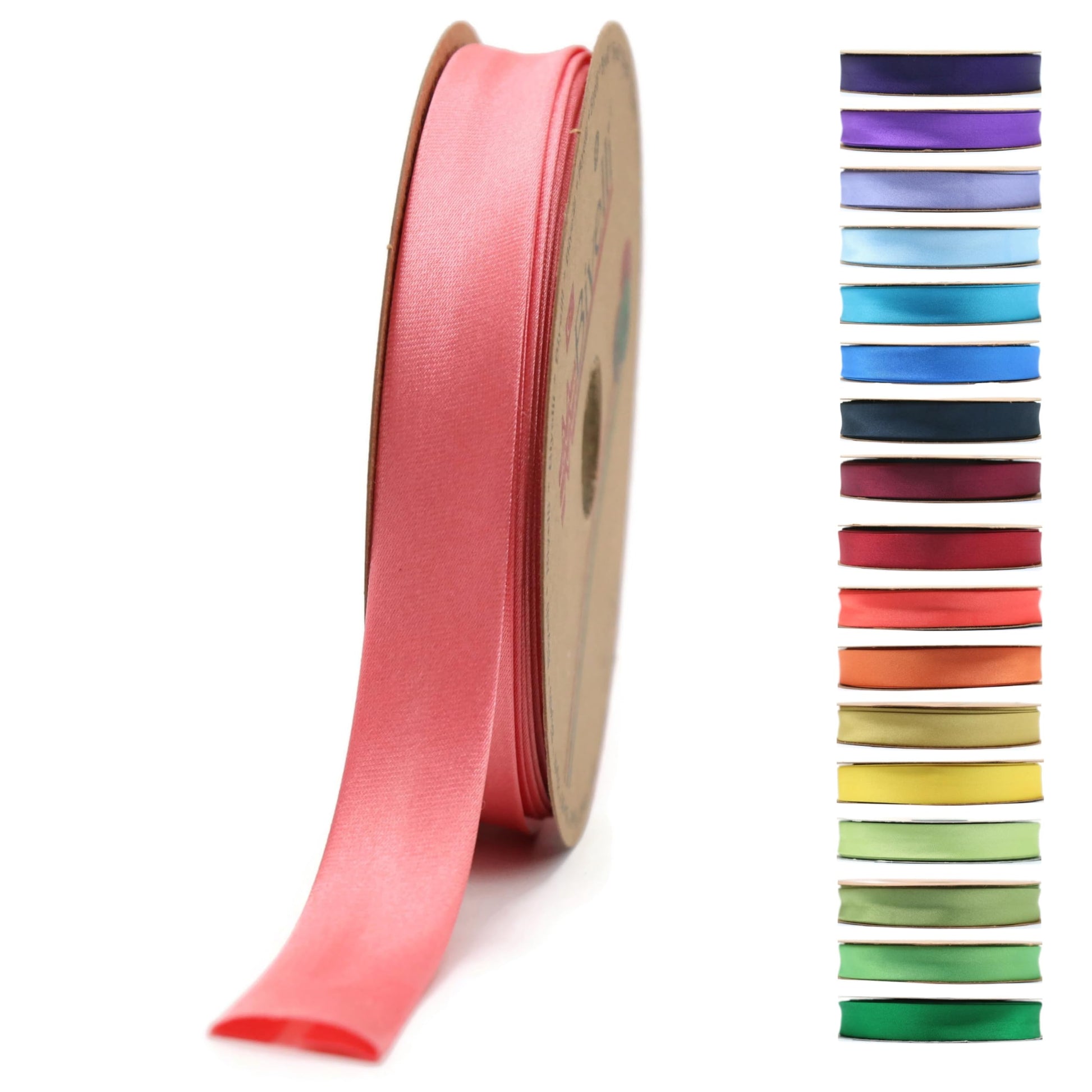 Fold Satin Bias Tape - 99+ Colors - 3/4 Inches Wide - 27 Yards - Fold Satin Binding Bias Ribbon Fabric Piping Bias Binding Tape for Sewing Clothing DIY (21. Night Blue) BYS21
