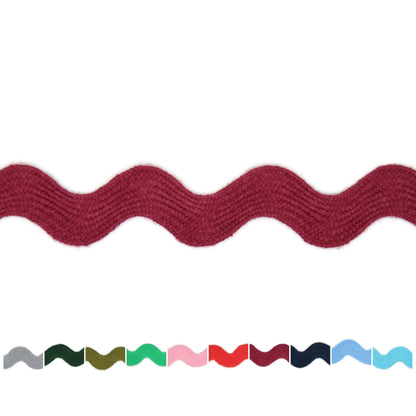 Cotton RIC Rac Trim - 3/4 Inch - 27 Yards - Wave Bending Fringe Trim Cotton Lace Ribbon RIC Rac Trim for Sewing Clothes Gift Wrapping Home Party Decoration CTR0207