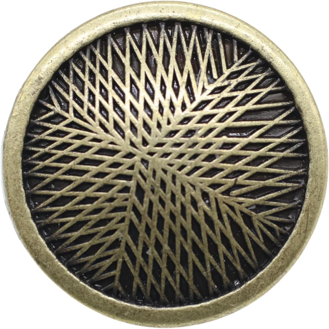 Bronze Metal Shank Buttons - 12 Pcs - 3 Size Options - Luxury Stripeds Round Metal Shank Buttons for Men Women Blazer Coat Uniform Shirt Suit and Jacket Sewing Craft DIY N18203