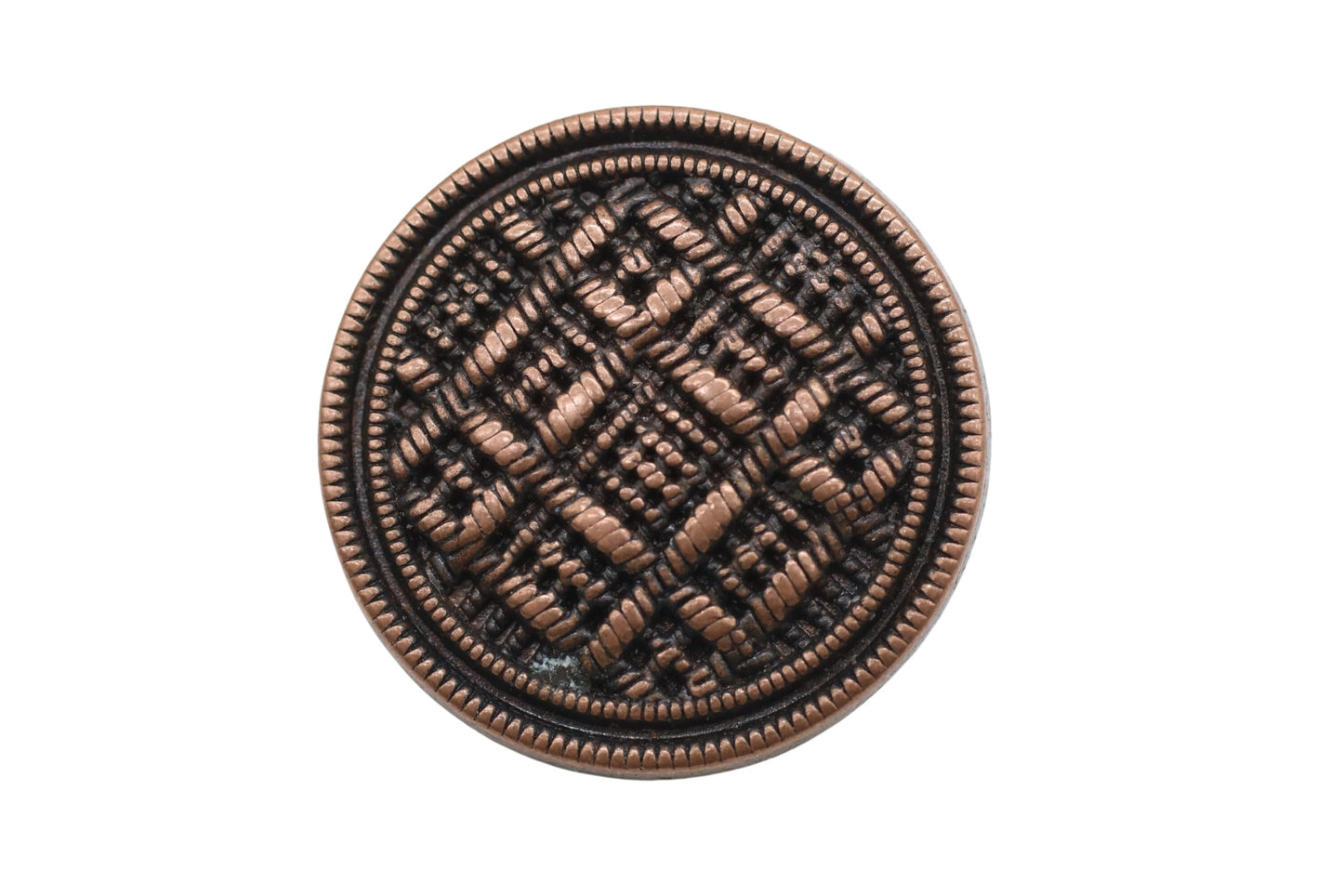 Bronze Metal Shank Buttons - 12 Pcs - 3 Size Options - Weave Round Metal Shank Buttons for Men Women Blazer Coat Uniform Shirt Suit and Jacket Sewing Craft DIY N17203