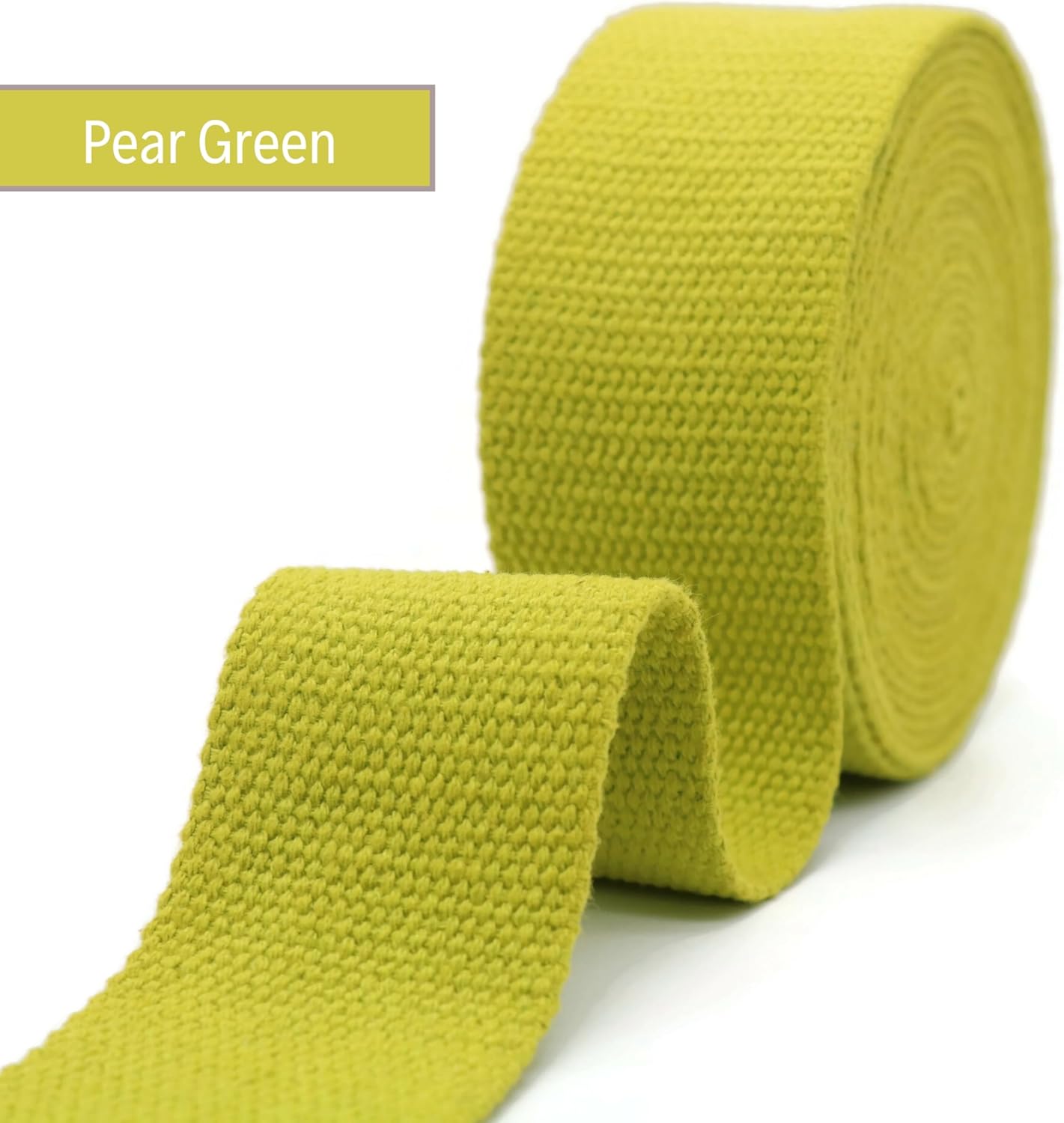 2" & 1.5'' & 1" Cotton Webbing - 5 Yards - 50+ Colors -%100 Natural Cotton - Turkish Woven - Heavy Duty 1 Inch 1.5 Inch 2 Inch Canvas Webbing for Sewing Straps Bags Climbing Indoors Craft DIY 11296…