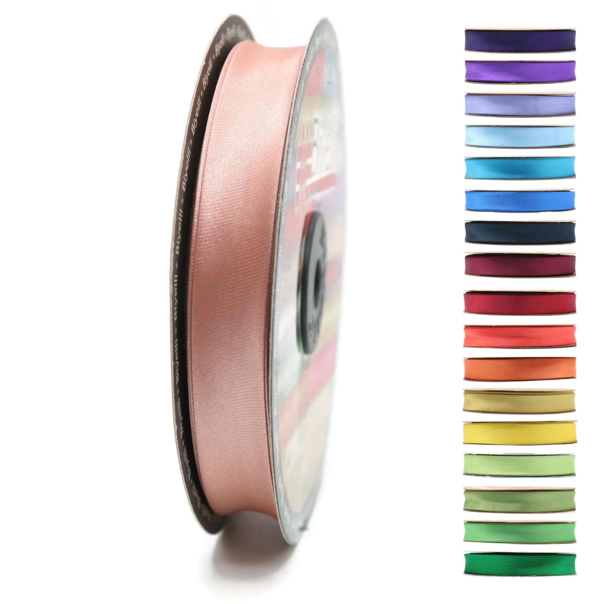 Fold Satin Bias Tape - 99+ Colors - 3/4 Inches Wide - 27 Yards - Fold Satin Binding Bias Ribbon Fabric Piping Bias Binding Tape for Sewing Clothing DIY (23. Coffee) BYS23
