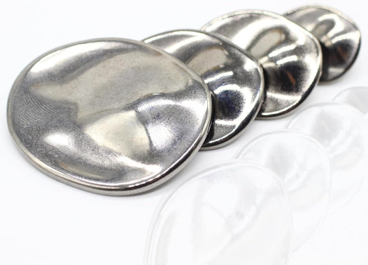 Black Wrinkle Metal Shank Buttons - 48Pcs - 4 Size Options - Luxury Wrinkle Round Wave Metal Shank Buttons for Men Women Blazer Coat Uniform Shirt Suit and Jacket Sewing Craft DIY G225248