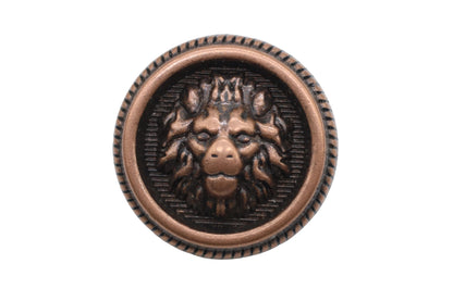 Lion Silver Metal Shank Buttons - 12 Pcs - 3 Size Options - Luxury Crown Round Wave Metal Shank Buttons for Men Women Blazer Coat Uniform Shirt Suit and Jacket Sewing Craft DIY N7203