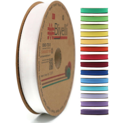 Cotton Fold Bias Tape - 3/4 Inches (20mm) Wide - 27 Yards - 65+ Colors - Single Fold Cotton Fold Bias Binding Tape for Sewing Clothing DIY (62. Hot Pink) D62