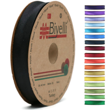 Fold Satin Bias Tape - 99+ Colors - 3/4 Inches Wide - 27 Yards - Fold Satin Binding Bias Ribbon Fabric Piping Bias Binding Tape for Sewing Clothing DIY Aquamarine BYS15