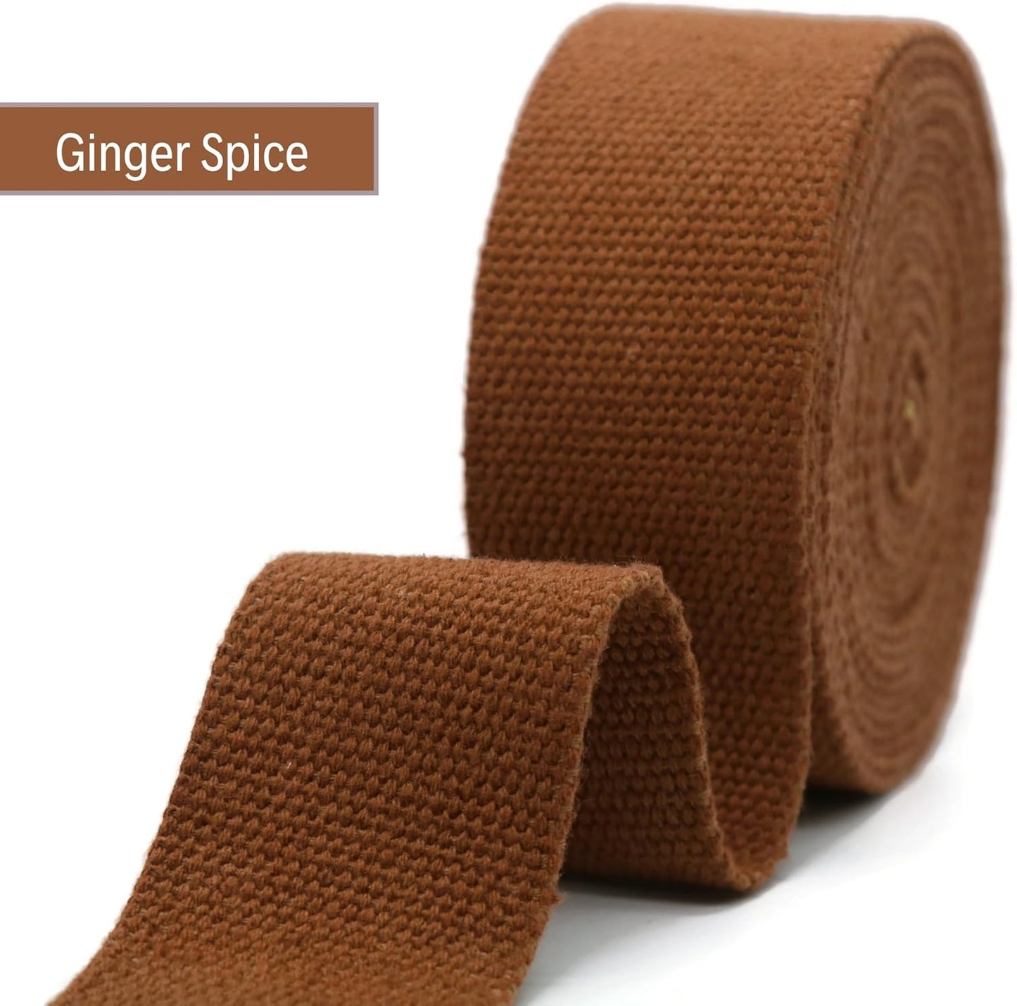 Cotton Webbing 2" & 1.5'' & 1" - 5 Yards - 50+ Colors -%100 Natural Cotton - Turkish Woven - Heavy Duty1 Inch 1.5 Inch 2 Inch Canvas Webbing for Sewing Straps Bags Climbing Indoors Craft DIY 11455…