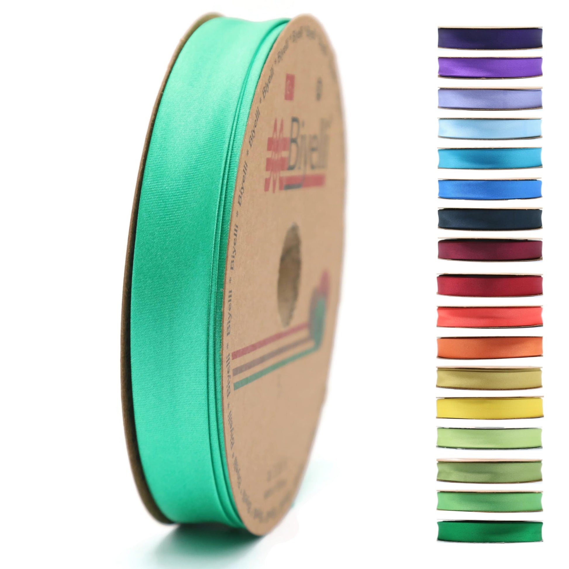 Fold Satin Bias Tape - 99+ Colors - 3/4 Inches Wide - 27 Yards - Fold Satin Binding Bias Ribbon Fabric Piping Bias Binding Tape for Sewing Clothing Navy Blue DIY BYS20