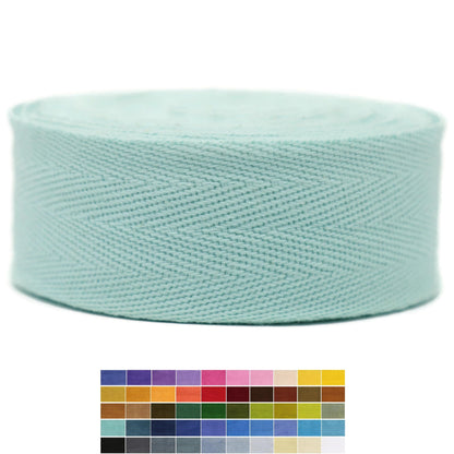 10 Yards Herringbone Cotton Twill Tape - 50+ Colors - Natural Cotton Herringbone Bias Binding Trim for Sewing Wrapping Craft DIY 10225 (Magenta)