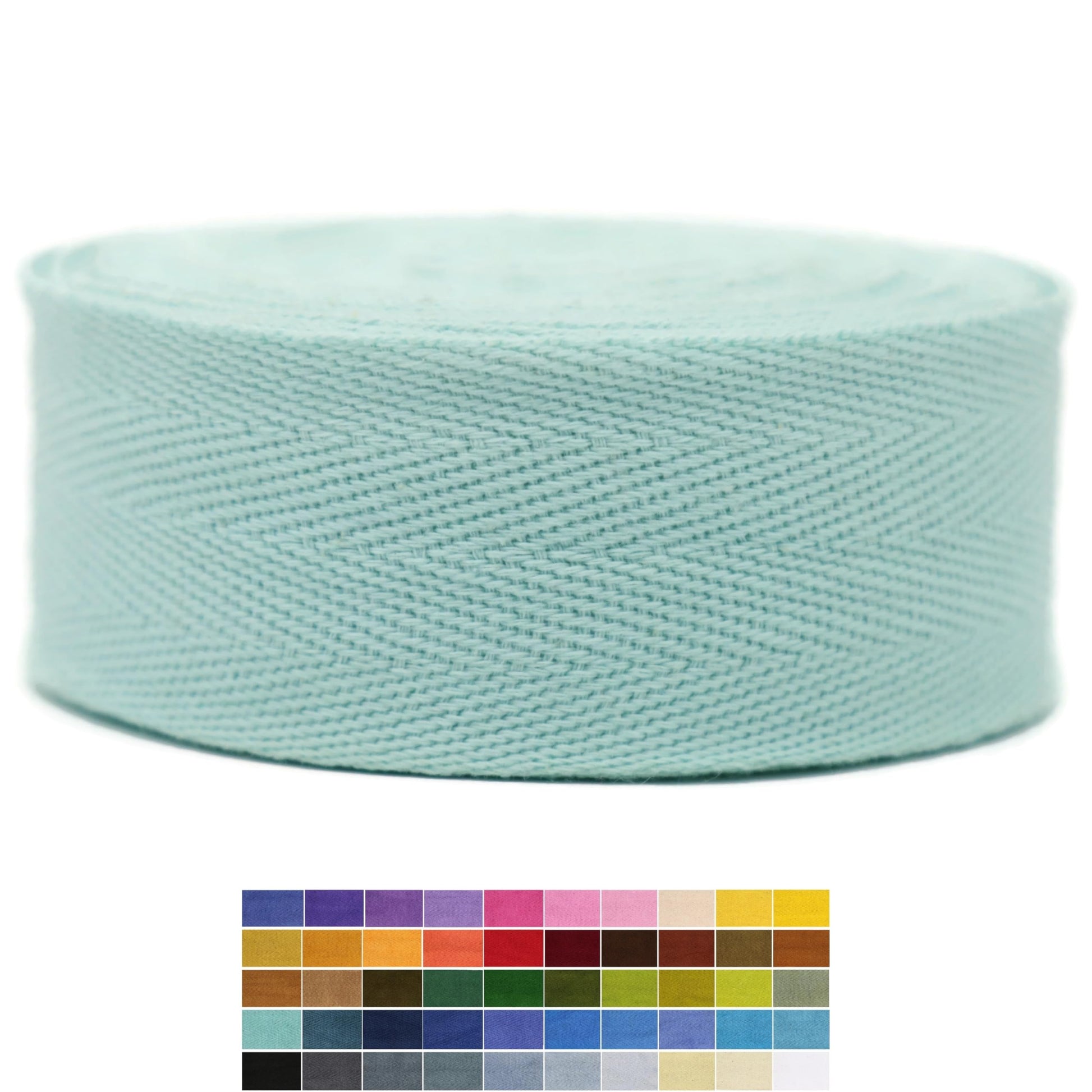 Cotton Twill Tape 2" & 1.5" & 1" - 10 Yards - 50+ Colors -%100 Natural Cotton 1 Inch 1.5 Inch 2 Inch Herringbone Bias Binding Cotton Tape Trim for Sewing Wrapping Craft DIY (Coffee) 10505