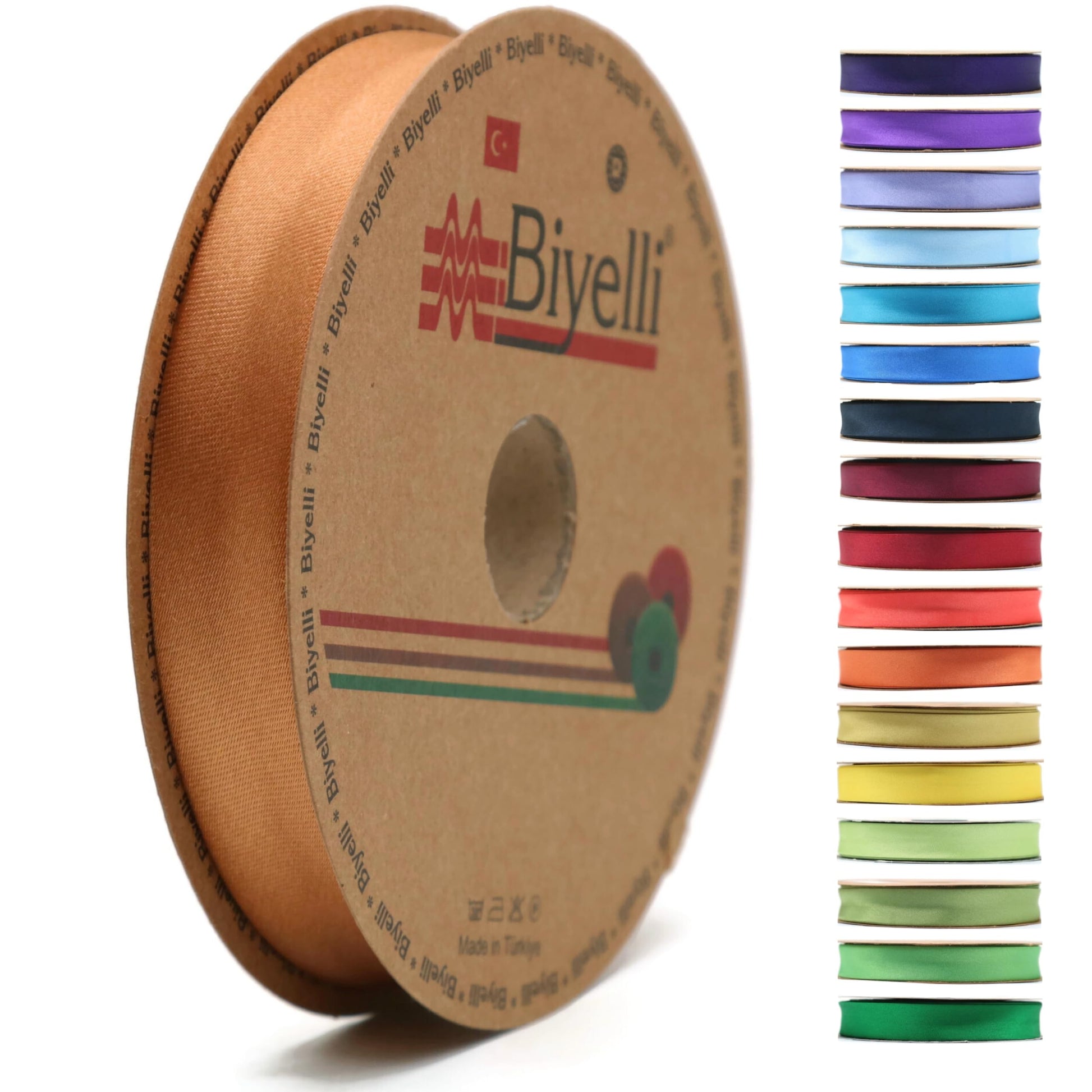 Fold Satin Bias Tape - 99+ Colors - 3/4 Inches Wide - 27 Yards - Fold Satin Binding Bias Ribbon Fabric Piping Bias Binding Tape for Sewing Clothing DIY (75. Burgundy) BYS75