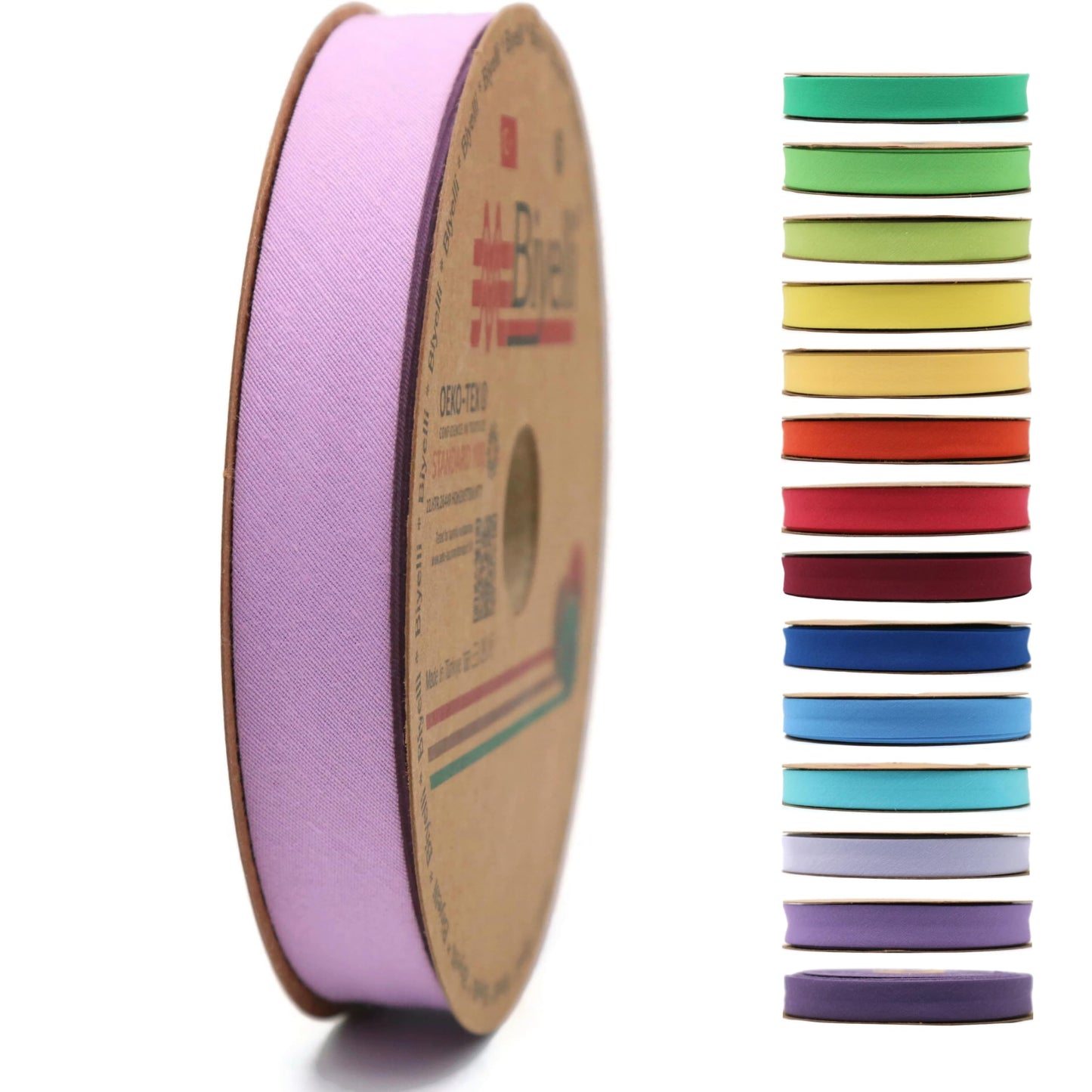 Cotton Fold Bias Tape - 3/4 Inches (20mm) Wide - 27 Yards - 65+ Colors - Single Fold Cotton Fold Bias Binding Tape for Sewing Clothing DIY (05. Brick Red) D05