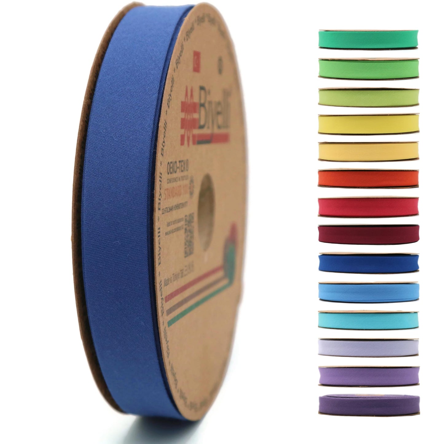 Cotton Fold Bias Tape - 3/4 Inches (20mm) Wide - 27 Yards - 65+ Colors - Single Fold Cotton Fold Bias Binding Tape for Sewing Clothing DIY (18. Khaki) D18