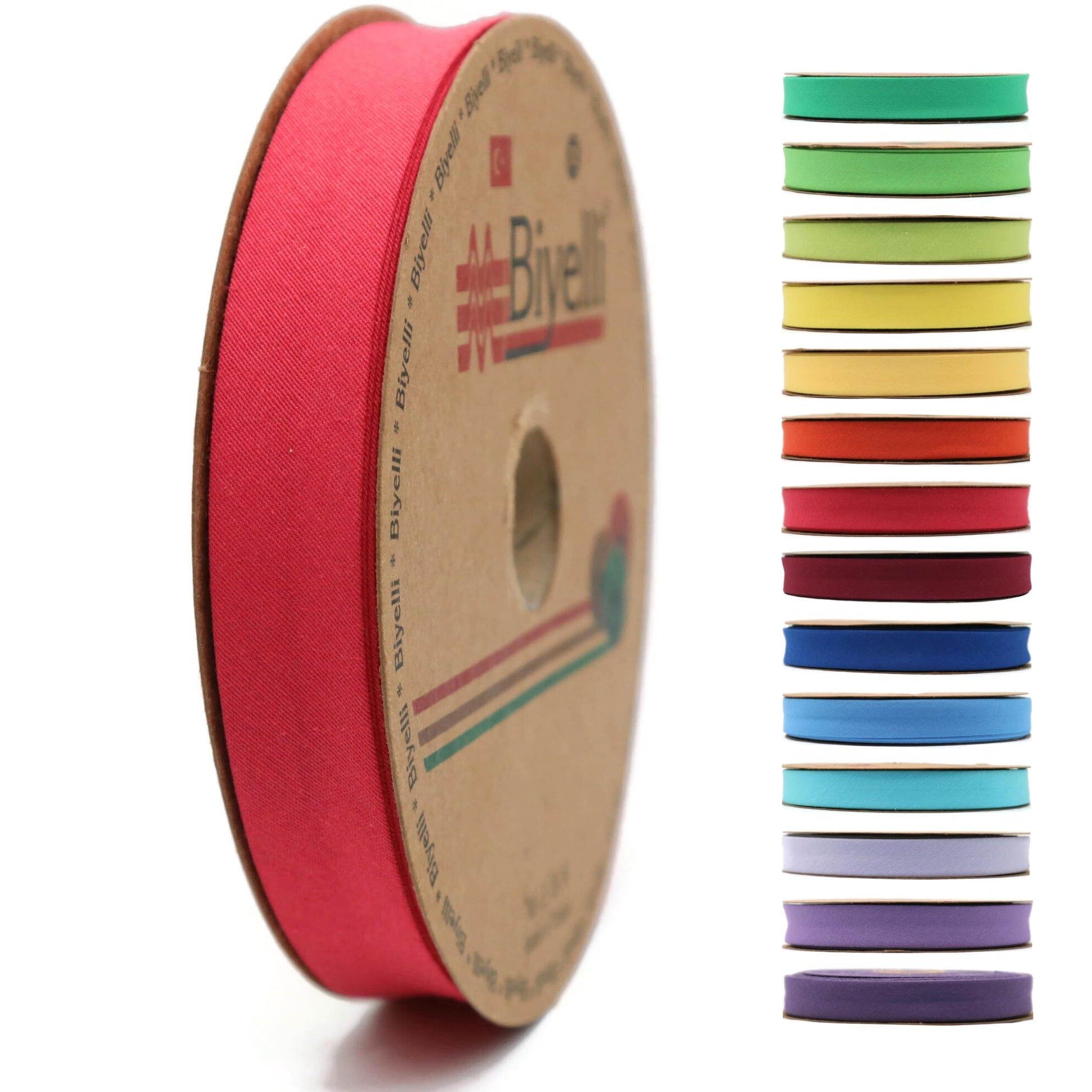 Cotton Fold Bias Tape - 3/4 Inches (20mm) Wide - 27 Yards - 65+ Colors - Single Fold Cotton Fold Bias Binding Tape for Sewing Clothing DIY (13. Pine Green) D13