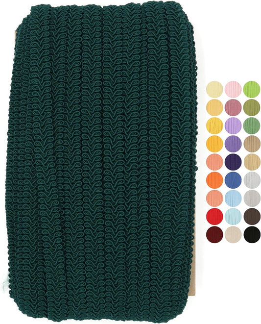 Braided Gimp Braid Trim - 10 Yards - 31+ Colors - Upholstery lace Braided Gimp Cord Trim Scroll Braid Trim Turkish Trim for Costumes Home Decor Upholstery Craft Sewing DIY GT28110
