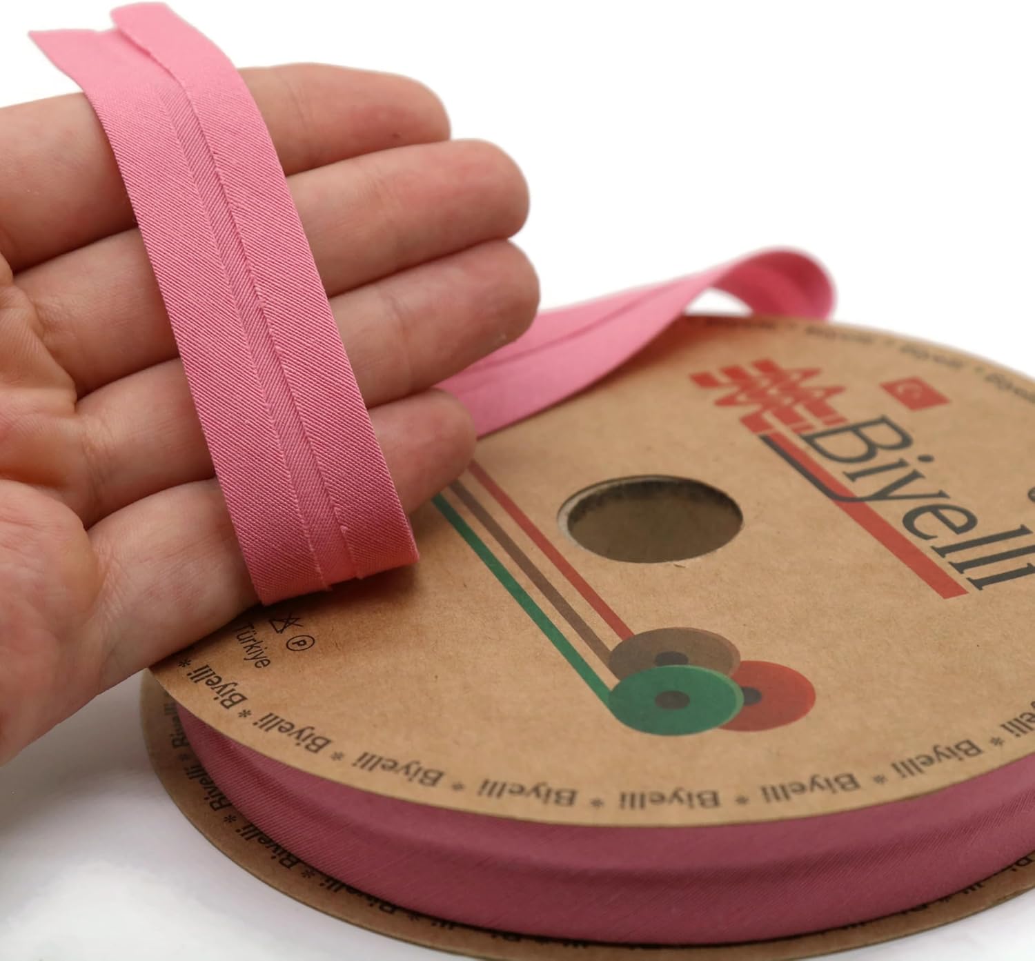 Cotton Fold Bias Tape - 3/4 Inches (20mm) Wide - 27 Yards - 65+ Colors - Single Fold Cotton Fold Bias Binding Tape for Sewing Clothing DIY (32. Mauve) D32