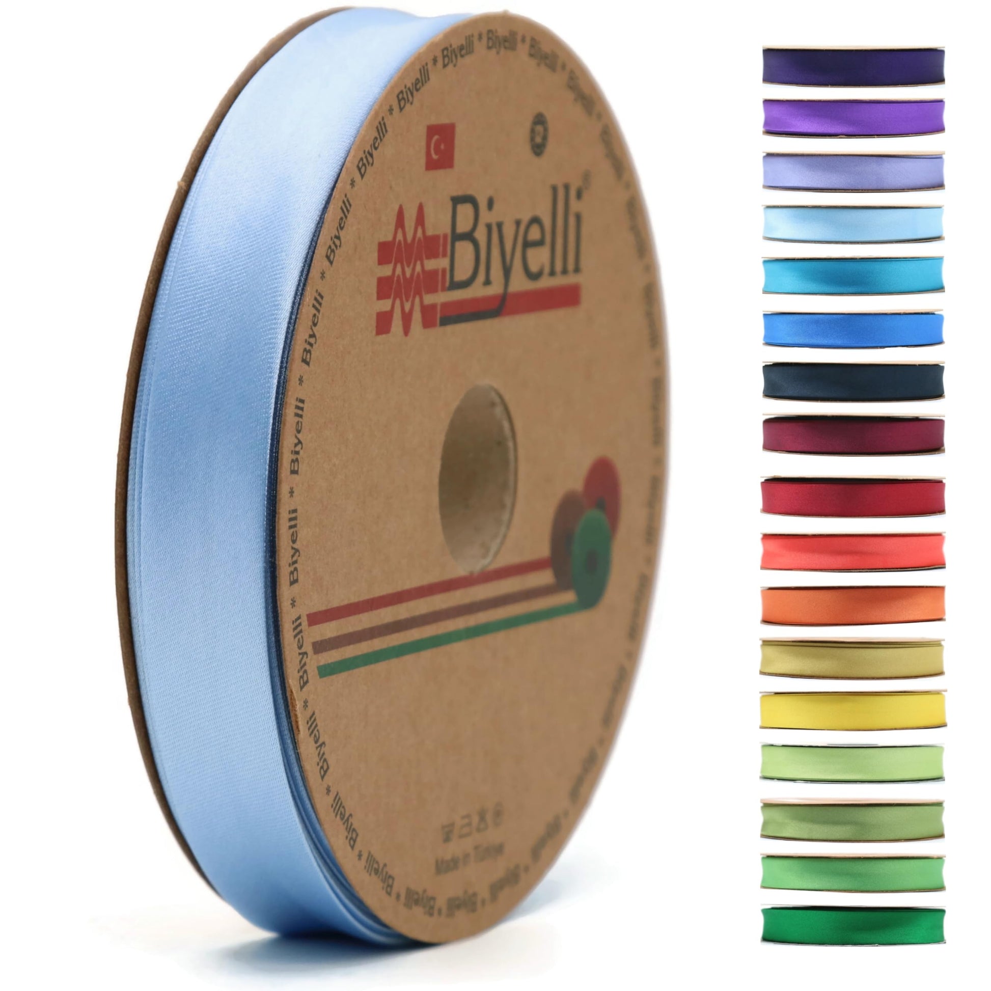 Fold Satin Bias Tape - 99+ Colors - 3/4 Inches Wide - 27 Yards - Fold Satin Binding Bias Ribbon Fabric Piping Bias Binding Tape for Sewing Clothing DIY (75. Burgundy) BYS75