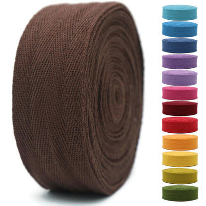 2" & 1.5" & 1.18'' & 1" Cotton Twill Tape - 10 Yards - 50+ Colors -%100 Natural Cotton 1 Inch 1.5 Inch 2 Inch Herringbone Bias Binding Cotton Tape Trim for Sewing Wrapping Craft DIY 10555(LavaGray)…