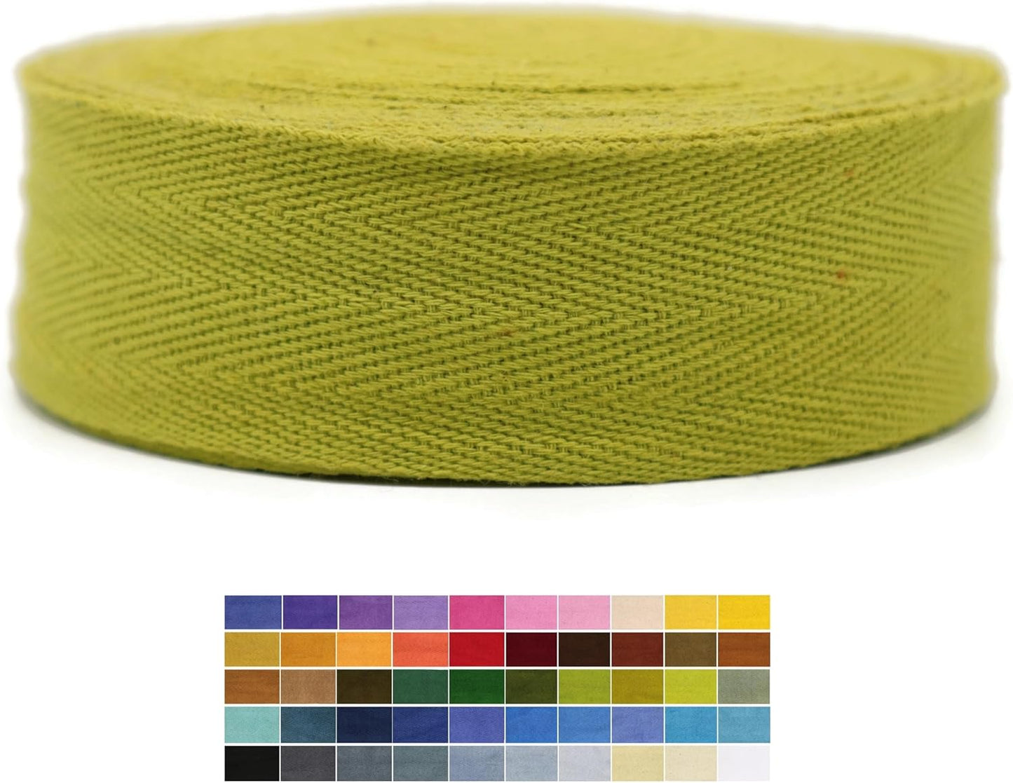2" & 1.5" & 1.18'' & 1" Cotton Twill Tape - 10 Yards - 50+ Colors -%100 Natural Cotton 1 Inch 1.5 Inch 2 Inch Herringbone Bias Binding Cotton Tape Trim for Sewing Wrapping Craft DIY 10294 (PearGreen)…