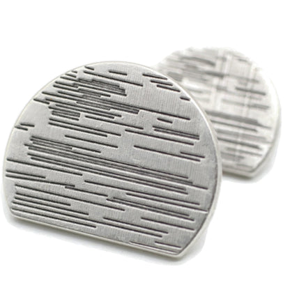 Silver Metal Shank Buttons - 12 Pcs - 2 Size Options - Luxury Striped Round Wave Metal Shank Buttons for Men Women Blazer Coat Uniform Shirt Suit and Jacket Sewing Craft DIY N9302