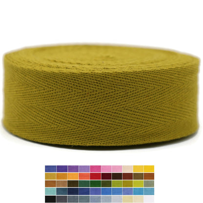 2" & 1.5" & 1.18'' & 1" Cotton Twill Tape - 10 Yards - 50+ Colors -%100 Natural Cotton 1 Inch 1.5 Inch 2 Inch Herringbone Bias Binding Cotton Tape Trim for Sewing Wrapping Craft DIY 10574 (Silver)…
