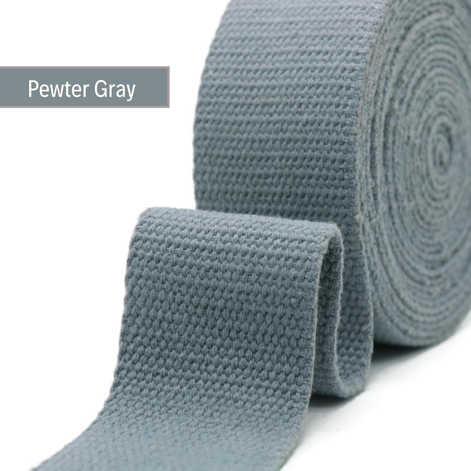 2" & 1.5'' & 1" Cotton Webbing - 5 Yards - 50+ Colors -%100 Natural Cotton - Turkish Woven - Heavy Duty 1 Inch 1.5 Inch 2 Inch Canvas Webbing for Sewing Straps Bags Climbing Indoors Craft DIY 11565…