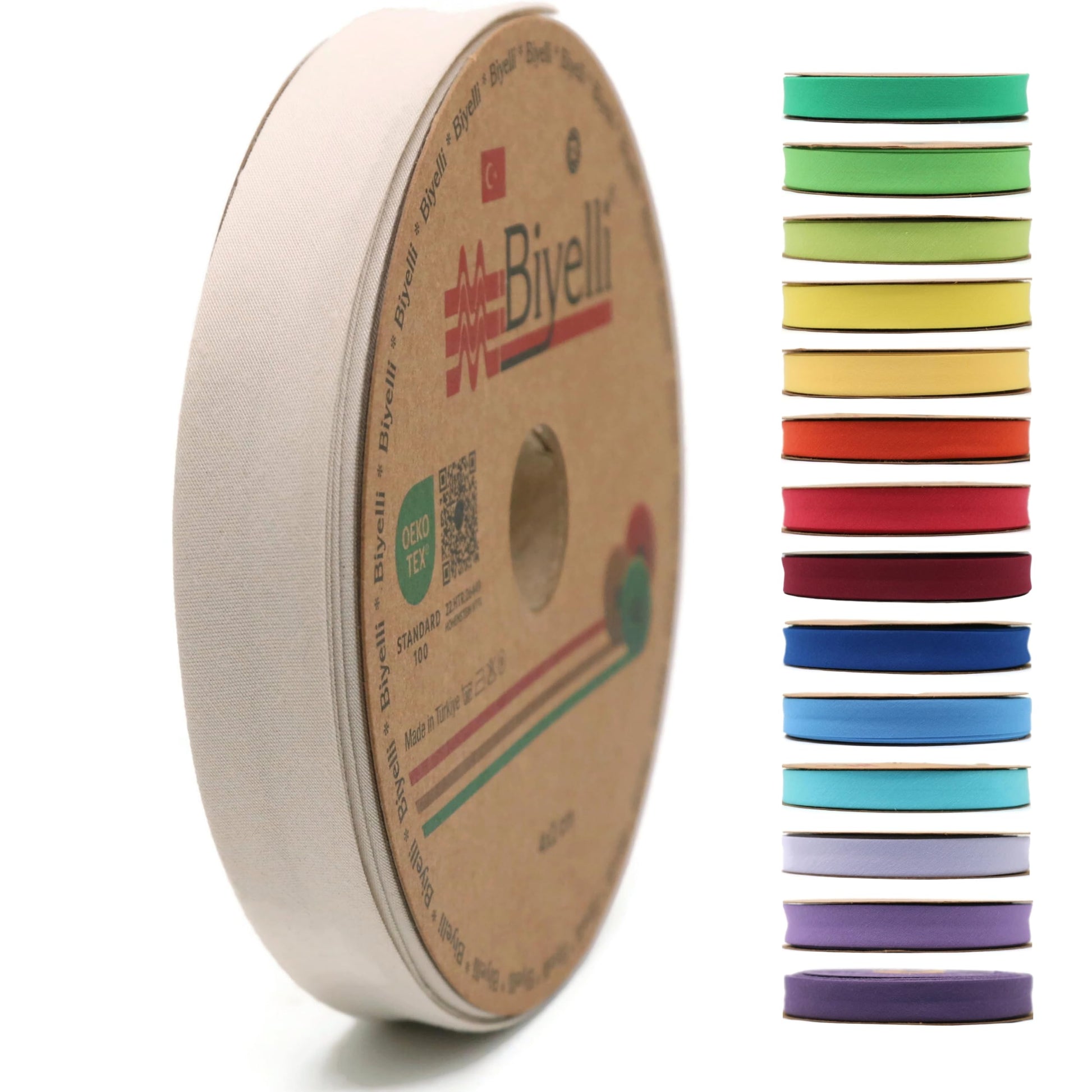 Cotton Fold Bias Tape - 3/4 Inches (20mm) Wide - 27 Yards - 65+ Colors - Single Fold Cotton Fold Bias Binding Tape for Sewing Clothing DIY (50. Flamingo) D50