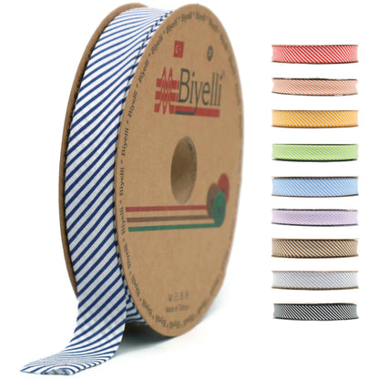 Cotton Fold Bias Binding Tape - 3/4 Inches (20mm) Wide - 27 Yards - Plaid Single Fold Cotton Fold Bias Binding Tape for Sewing Clothing DIY Yellow C4