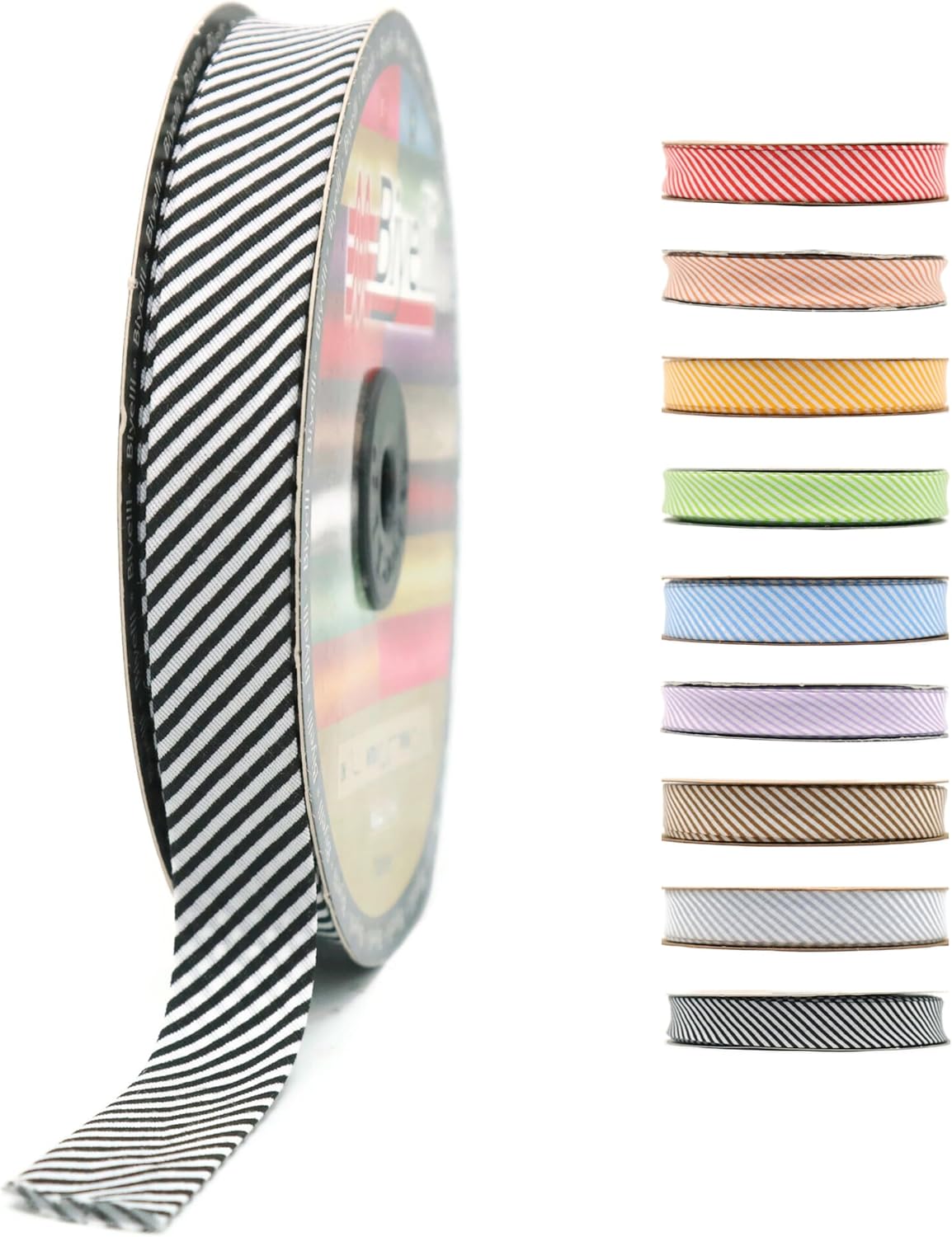 Cotton Fold Bias Binding Tape - 3/4 Inches (20mm) Wide - 27 Yards - Plaid Single Fold Cotton Fold Bias Binding Tape for Sewing Clothing DIY Black C11