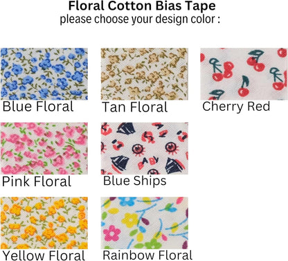 Cotton Fold Bias Binding Tape - 3/4 Inches (20mm) Wide - 27 Yards - Blue Ships Single Fold Cotton Fold Bias Binding Tape for Sewing Clothing DIY A5