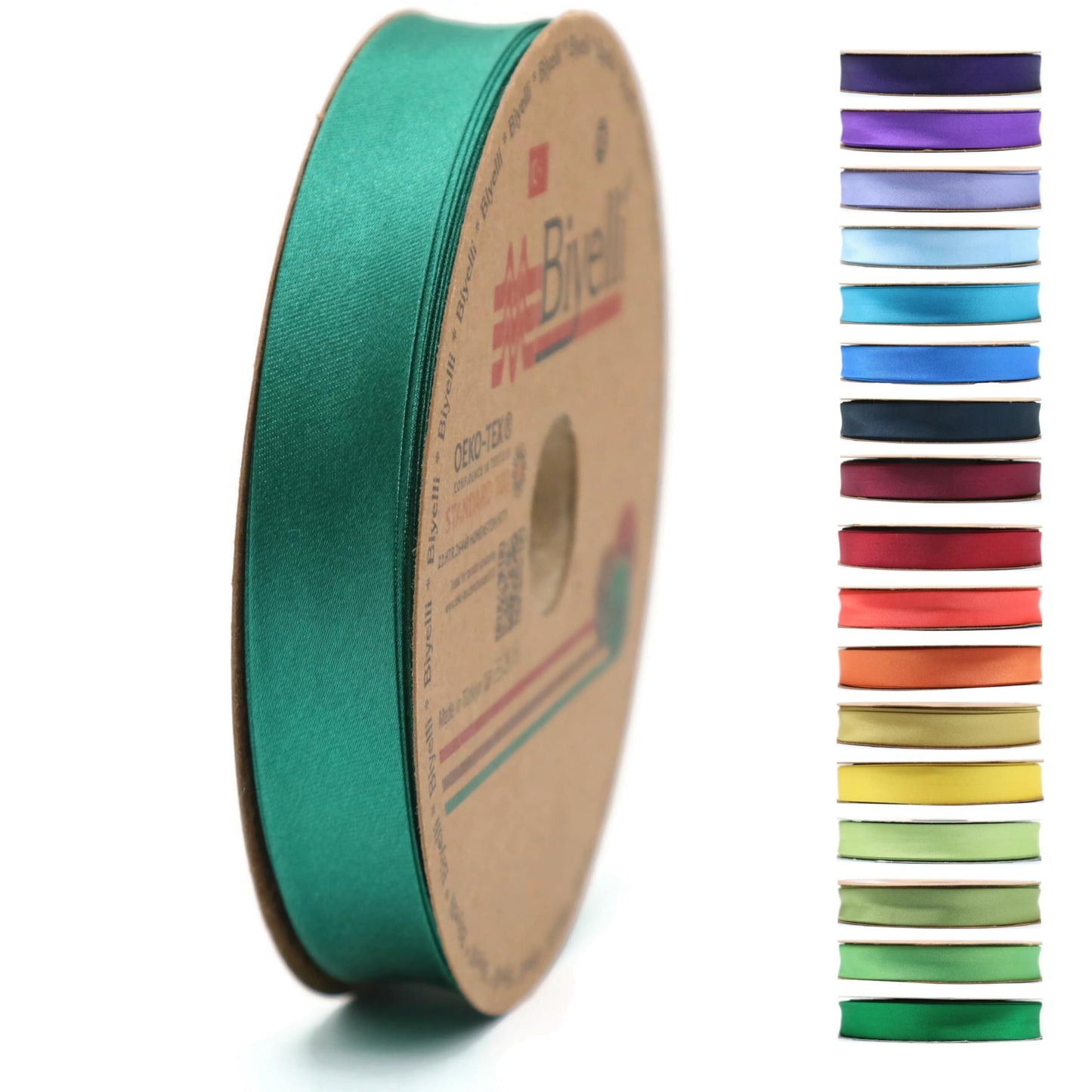 Fold Satin Bias Tape - 99+ Colors - 3/4 Inches Wide - 27 Yards - Fold Satin Binding Bias Ribbon Fabric Piping Bias Binding Tape for Sewing Clothing DIY (23. Coffee) BYS23