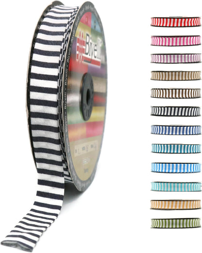 Cotton Fold Bias Binding Tape - 3/4 Inches (20mm) Wide - 27 Yards - Plaid Single Fold Cotton Fold Bias Binding Tape for Sewing Clothing DIY Black F11