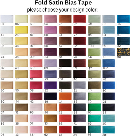 Fold Satin Bias Tape - 99+ Colors - 3/4 Inches Wide - 27 Yards - Fold Satin Binding Bias Ribbon Fabric Piping Bias Binding Tape for Sewing Clothing DIY (83. Dark Violet) BYS83