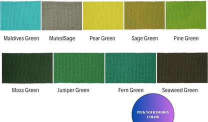 Cotton Webbing 2" & 1.5'' & 1" - 5 Yards - 50+ Colors -%100 Natural Cotton - Turkish Woven - Heavy 1 Inch 1.5 Inch 2 Inch Green Canvas Webbing for Sewing Straps Bags Climbing Indoors Craft DIY 11345…