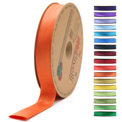 Fold Satin Bias Tape - 99+ Colors - 3/4 Inches Wide - 27 Yards - Fold Satin Binding Bias Ribbon Fabric Piping Bias Binding Tape for Sewing Clothing DIY (75. Burgundy) BYS75