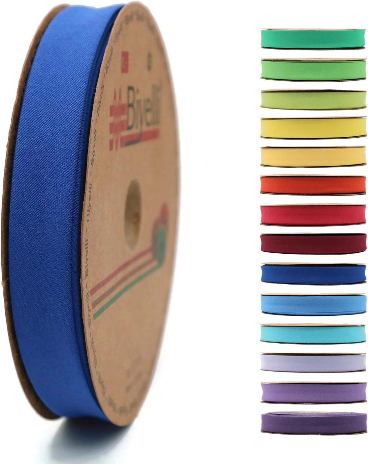 Cotton Fold Bias Tape - 3/4 Inches (20mm) Wide - 27 Yards - 65+ Colors - Single Fold Cotton Fold Bias Binding Tape for Sewing Clothing DIY (27. Navy Blue) D27