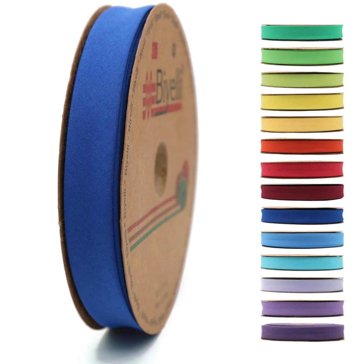 Cotton Fold Bias Tape - 3/4 Inches (20mm) Wide - 27 Yards - 65+ Colors - Single Fold Cotton Fold Bias Binding Tape for Sewing Clothing DIY (51. Purple) D51